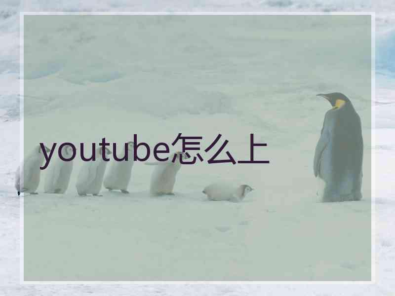 youtube怎么上