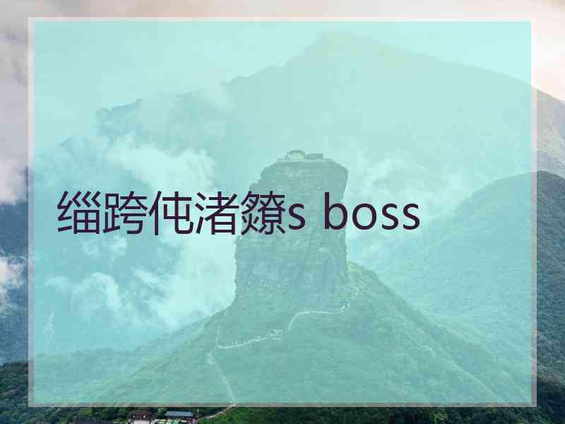 缁跨伅渚爒s boss