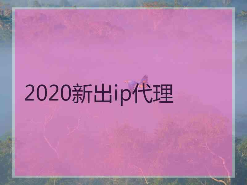 2020新出ip代理