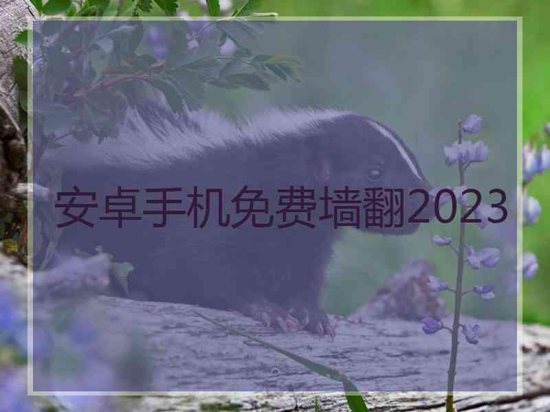 安卓手机免费墙翻2023