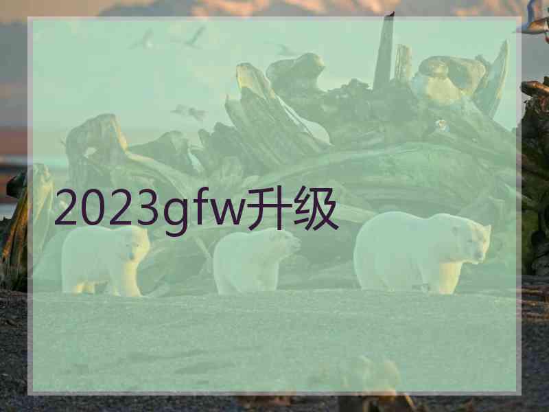 2023gfw升级