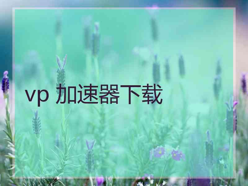 vp 加速器下载