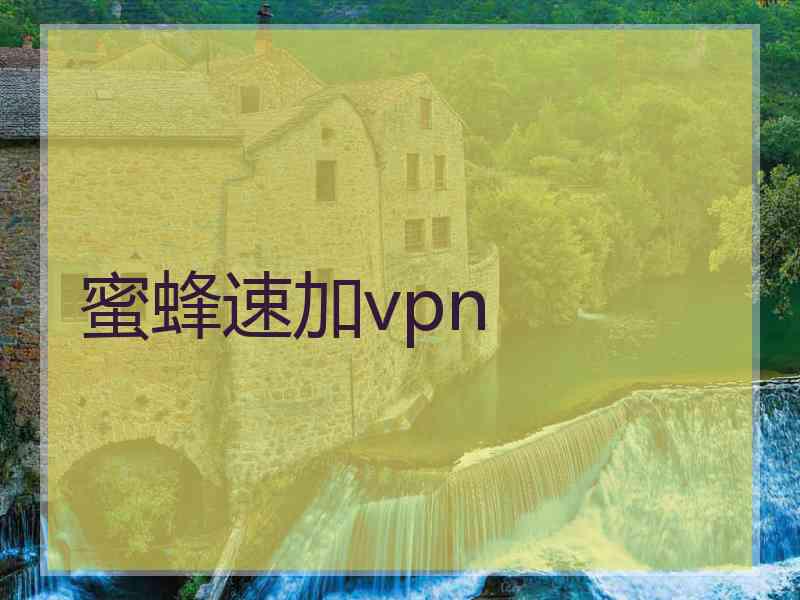 蜜蜂速加vpn