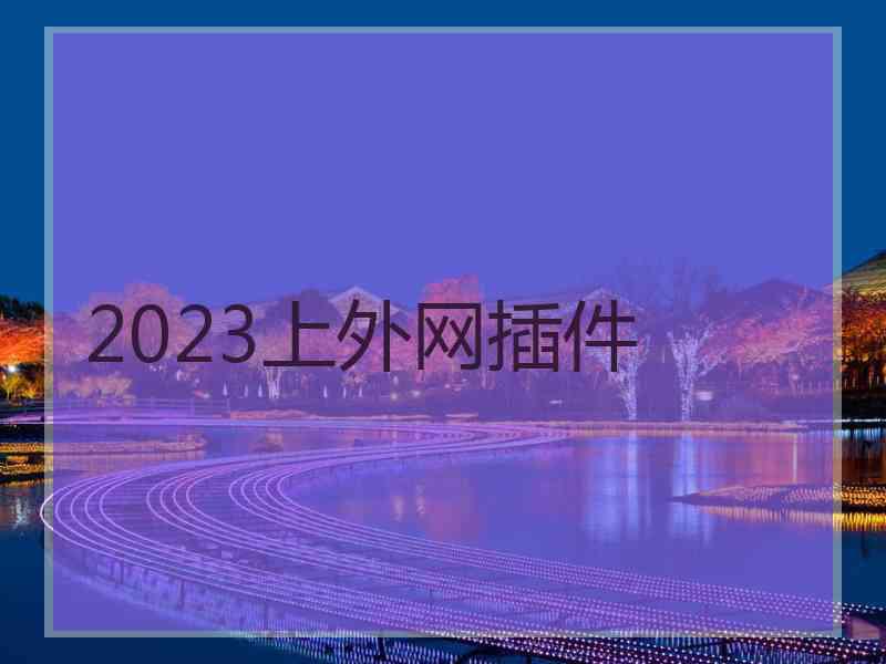 2023上外网插件