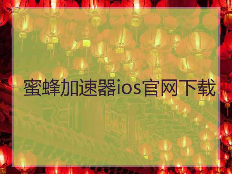 蜜蜂加速器ios官网下载