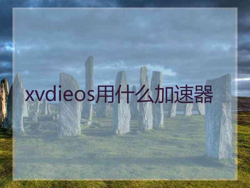 xvdieos用什么加速器