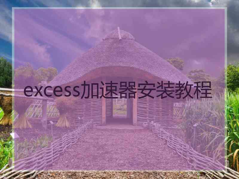 excess加速器安装教程