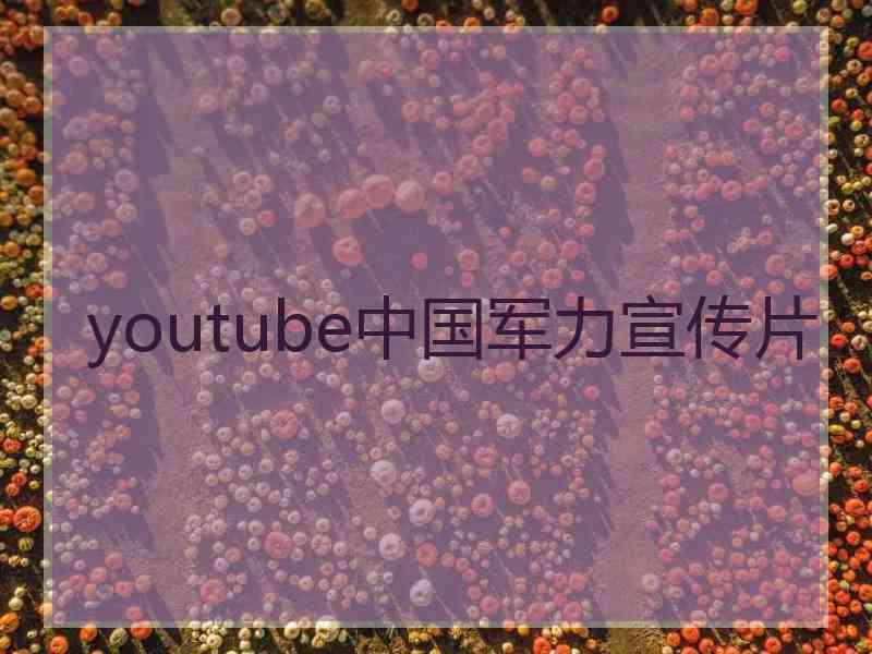 youtube中国军力宣传片