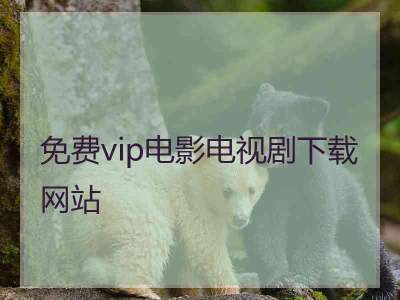 免费vip电影电视剧下载网站