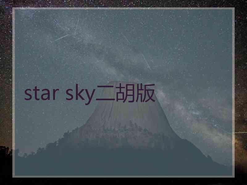 star sky二胡版