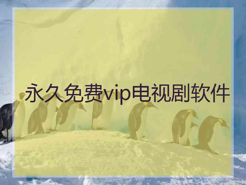 永久免费vip电视剧软件