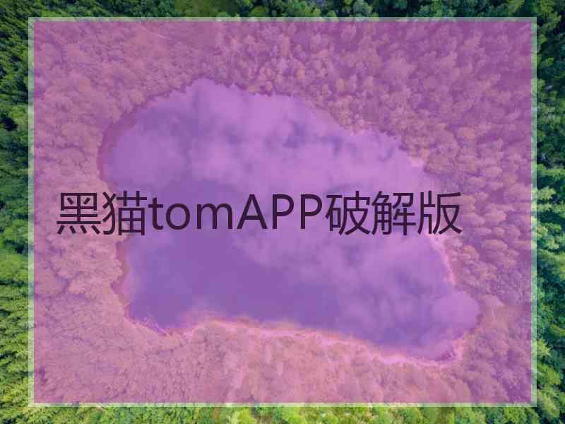 黑猫tomAPP破解版