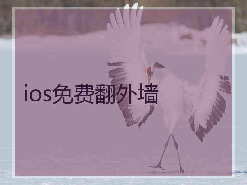 ios免费翻外墙