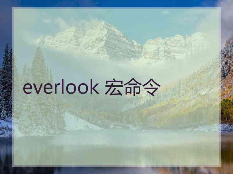 everlook 宏命令