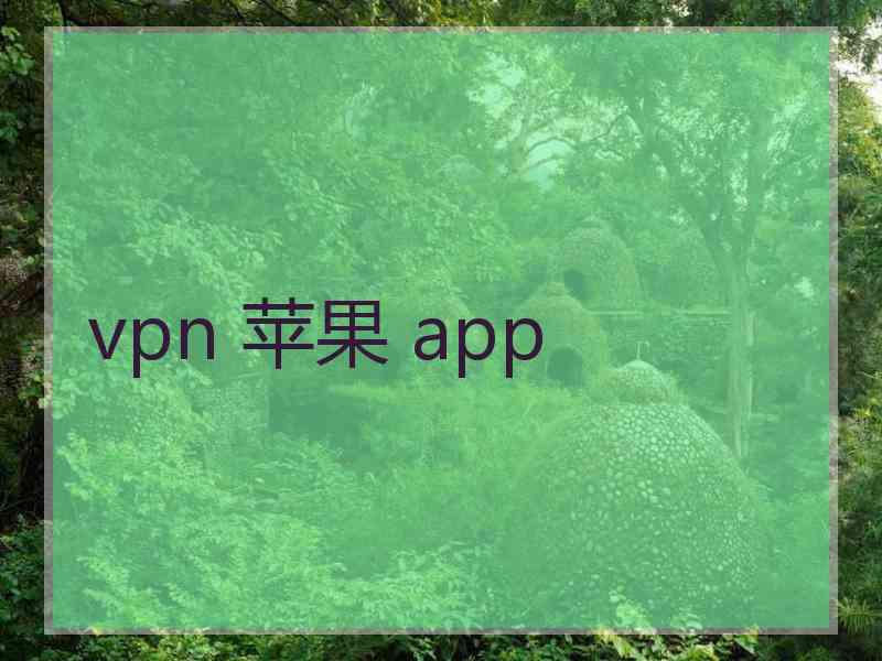 vpn 苹果 app