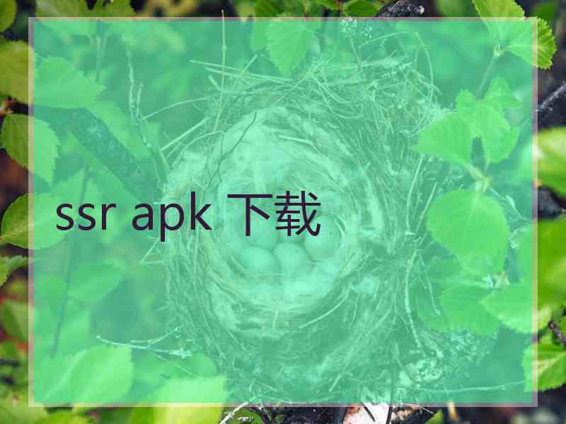 ssr apk 下载