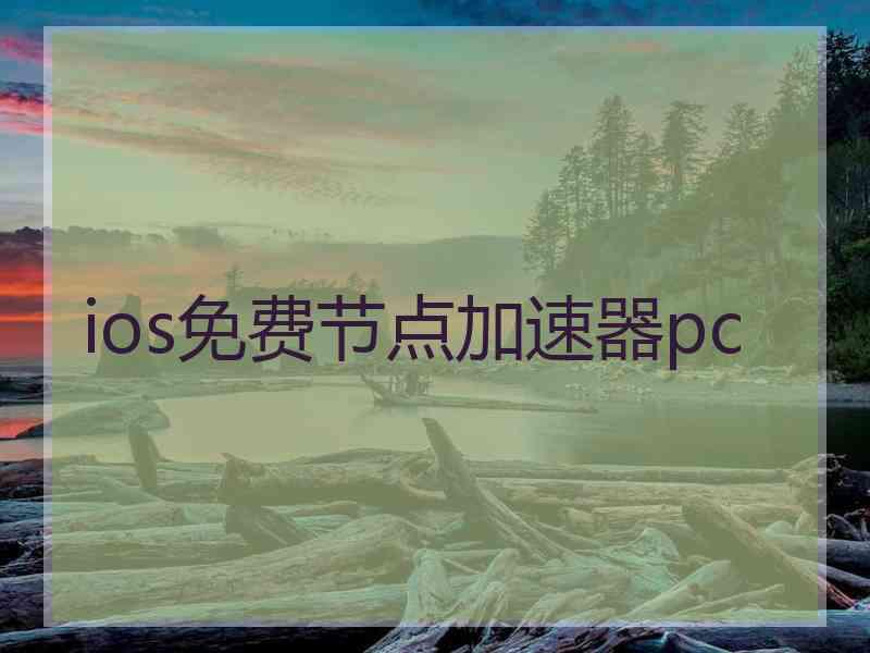 ios免费节点加速器pc