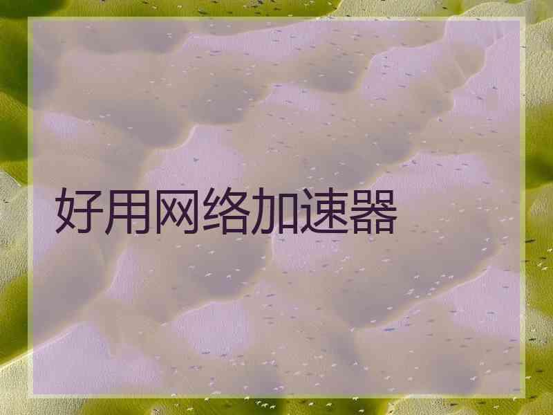 好用网络加速器