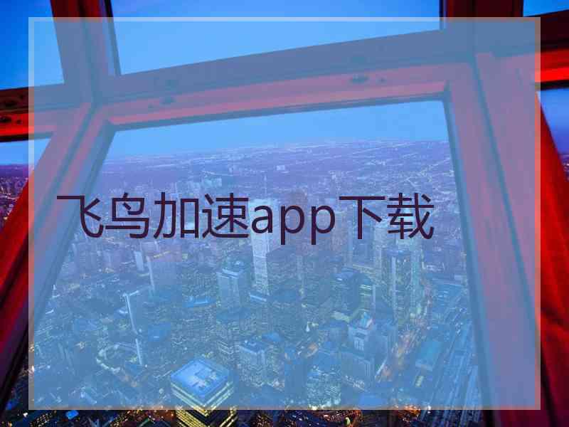 飞鸟加速app下载