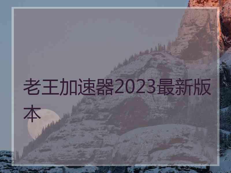 老王加速器2023最新版本