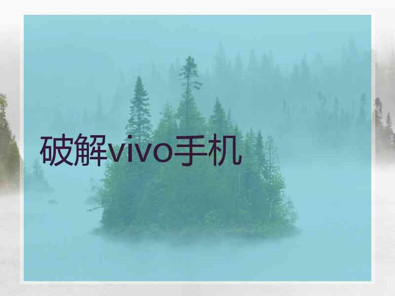 破解vivo手机