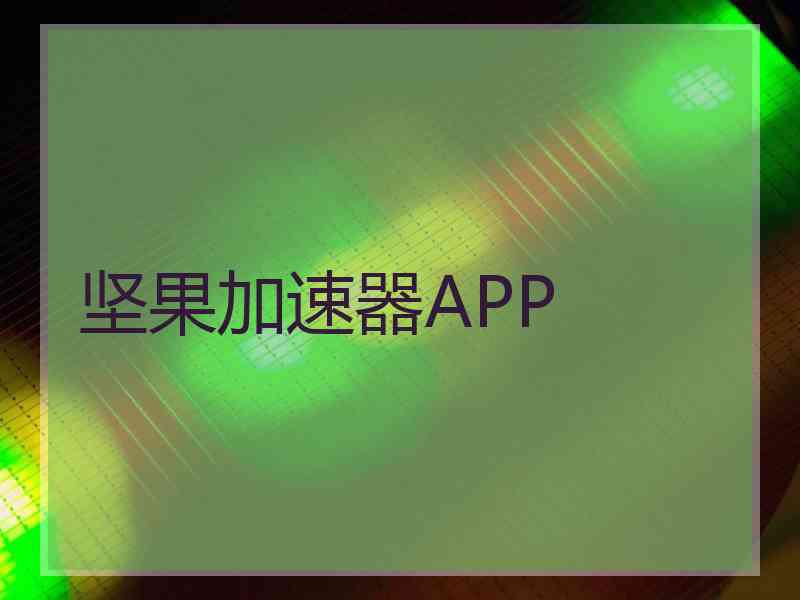 坚果加速器APP