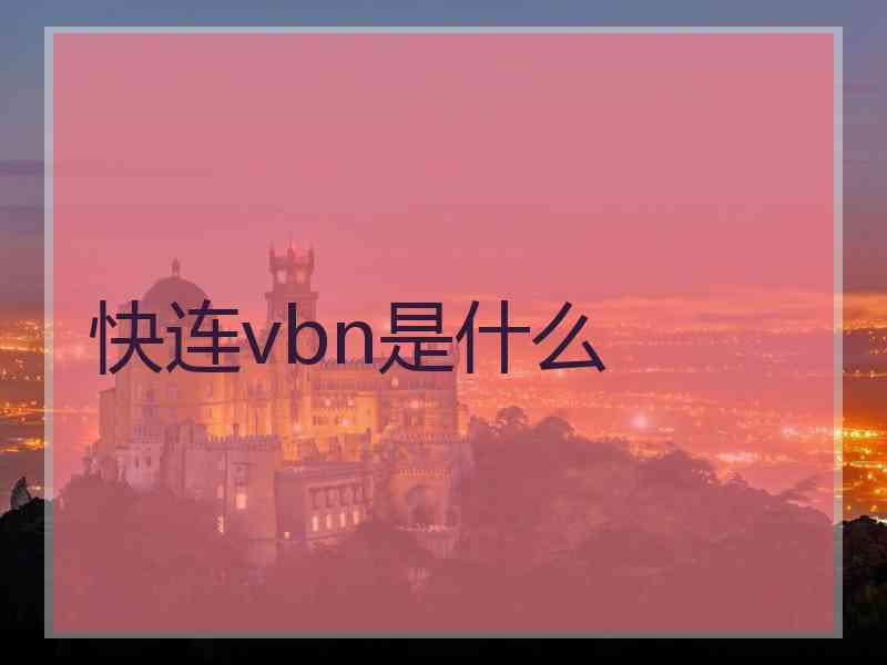 快连vbn是什么