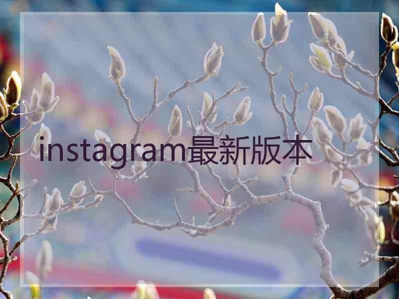 instagram最新版本