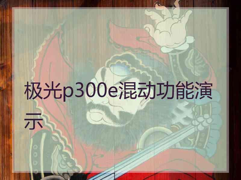 极光p300e混动功能演示