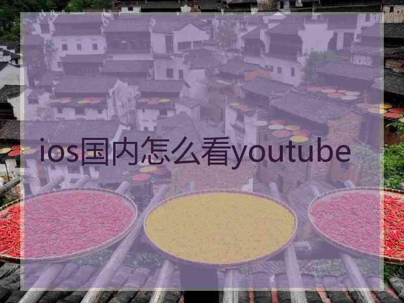 ios国内怎么看youtube