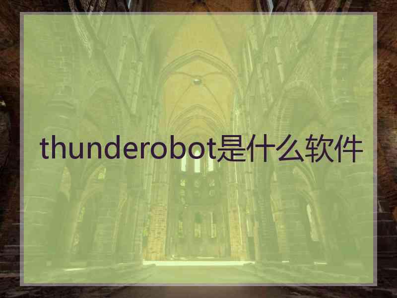 thunderobot是什么软件