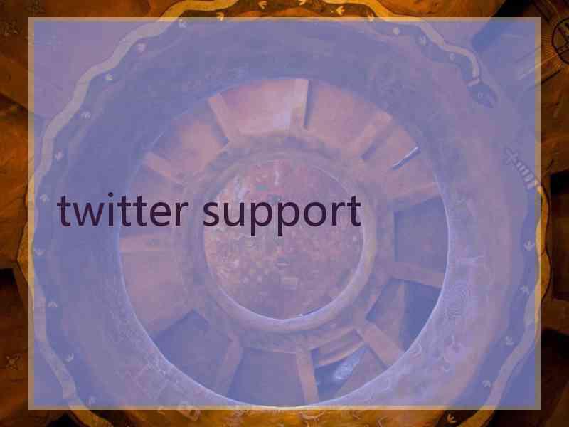 twitter support