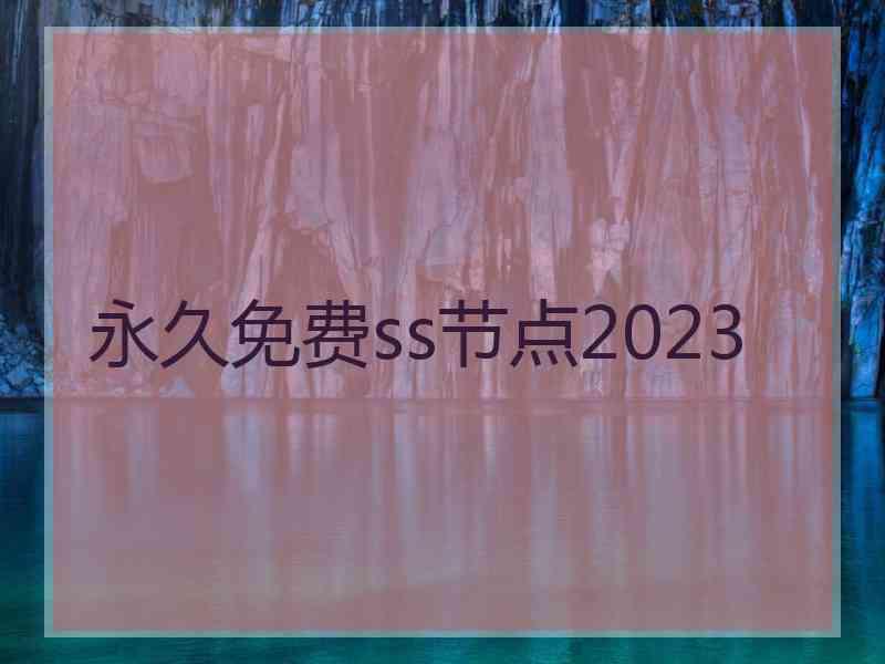 永久免费ss节点2023