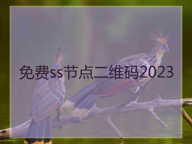 免费ss节点二维码2023