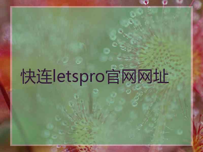 快连letspro官网网址