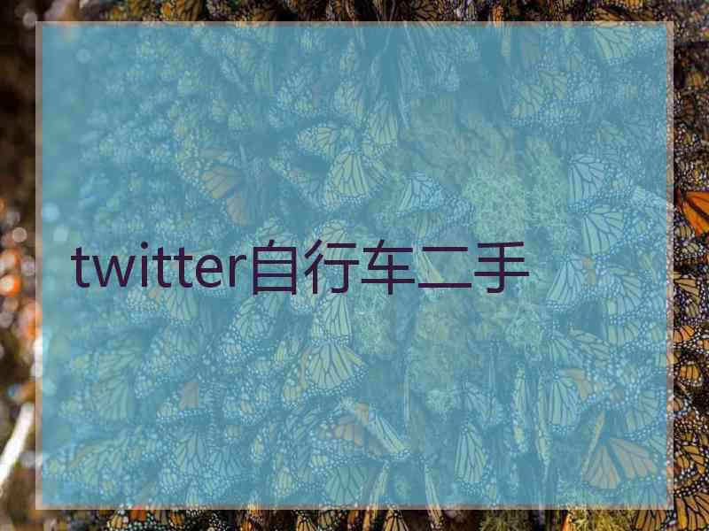 twitter自行车二手