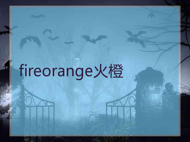 fireorange火橙