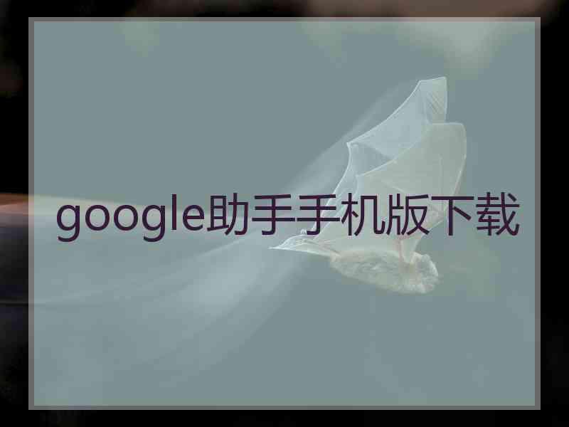 google助手手机版下载