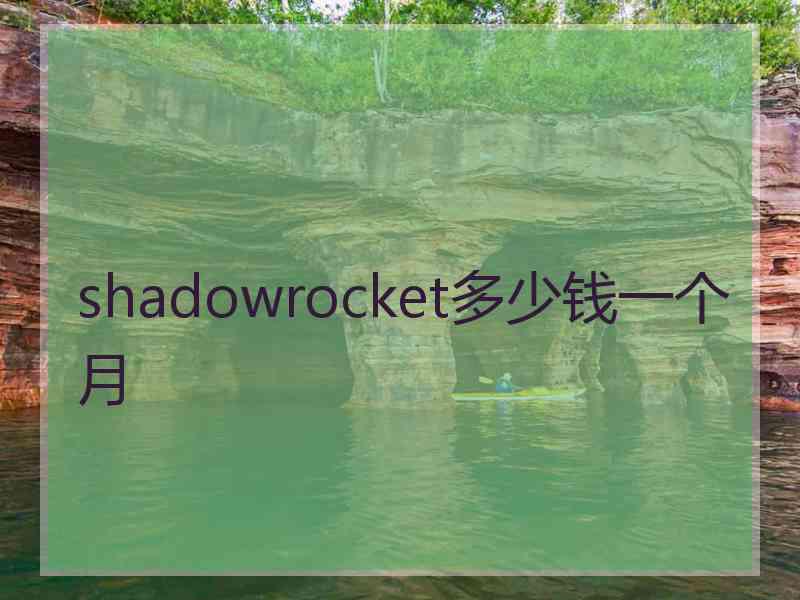 shadowrocket多少钱一个月