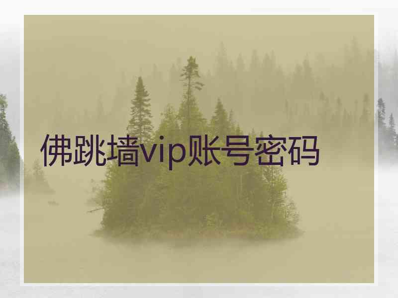 佛跳墙vip账号密码