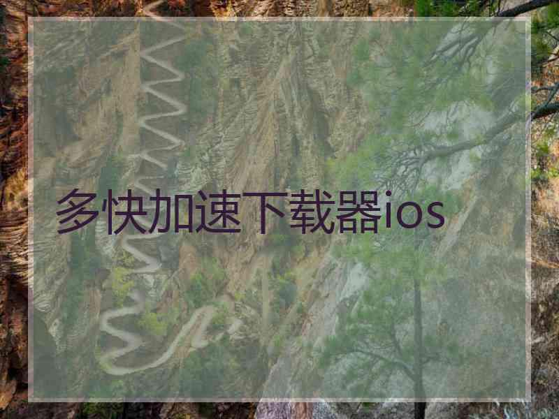 多快加速下载器ios