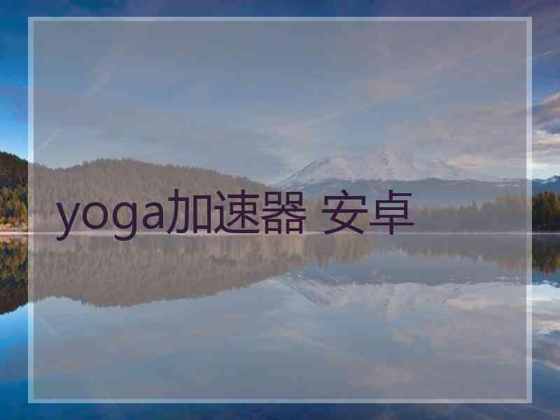 yoga加速器 安卓