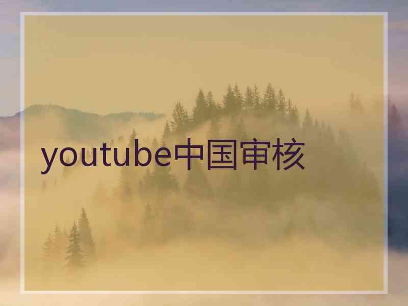 youtube中国审核