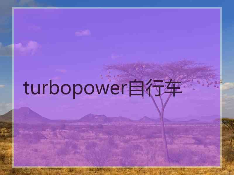 turbopower自行车