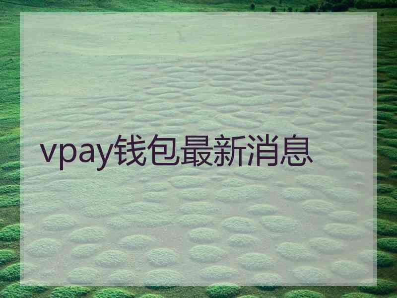 vpay钱包最新消息