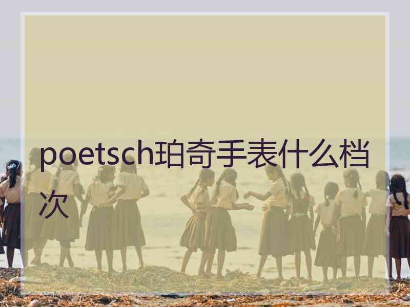 poetsch珀奇手表什么档次