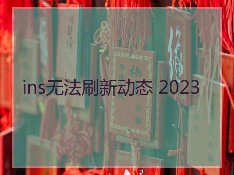 ins无法刷新动态 2023