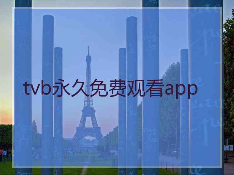 tvb永久免费观看app