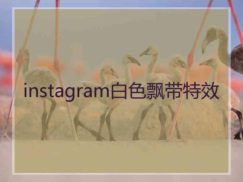 instagram白色飘带特效