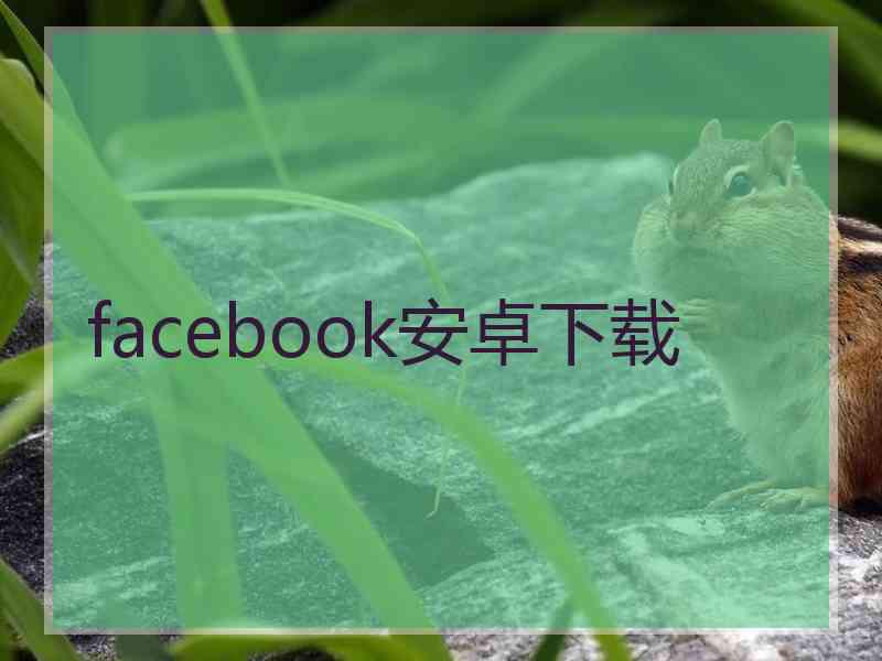 facebook安卓下载